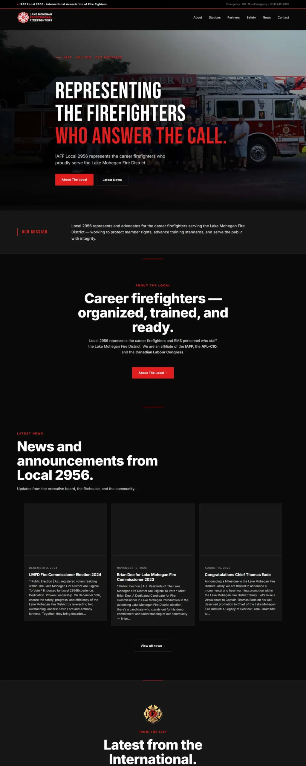 IAFF Local 2956 website
